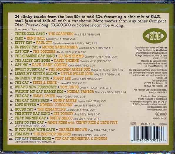 Various - Feline Groovy: 24 Purrfect Tracks For Kool Kats (CD)