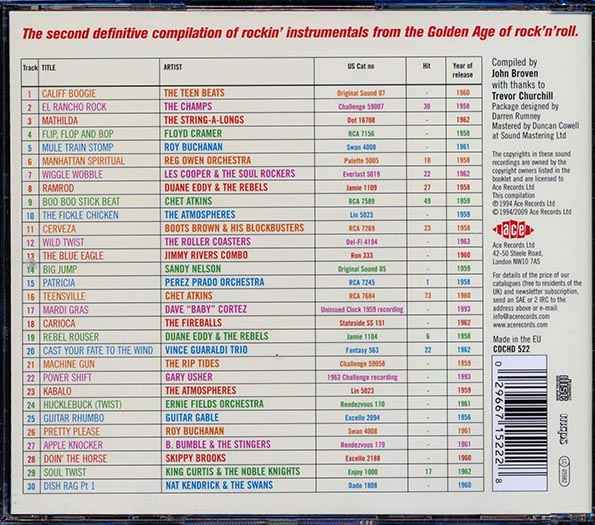 Various - Teen Beat Volume 2: Another 30 Great Rockin Instrumentals (CD)