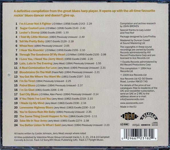 Lazy Lester - I'm A Lover Not A Fighter (CD)