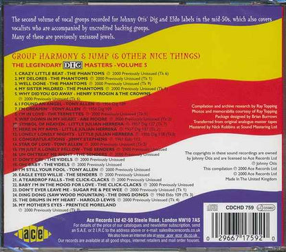 Various - Group Harmony & Jump And Other Nice Things: The Legendary Dig Masters Volume 5 (CD)