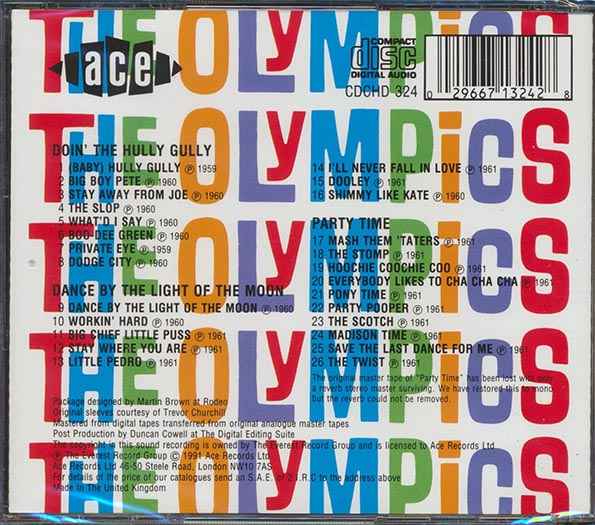 The Olympics - Doin The Hully Gully + Dance By The Light Of The Moon + Party Time (CD)