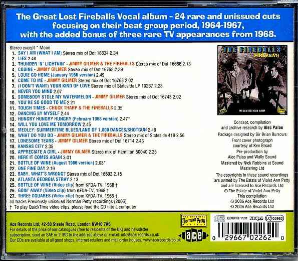The Fireballs - Firebeat: The Great Lost Vocal Album (CD)