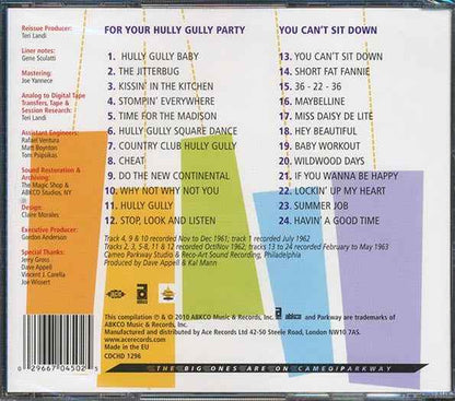 The Dovells - For Your Hully Gully + You Can't Sit Down (CD)