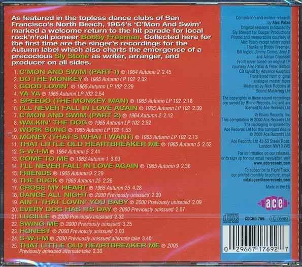 Bobby Freeman - C'mon And Swim (CD)