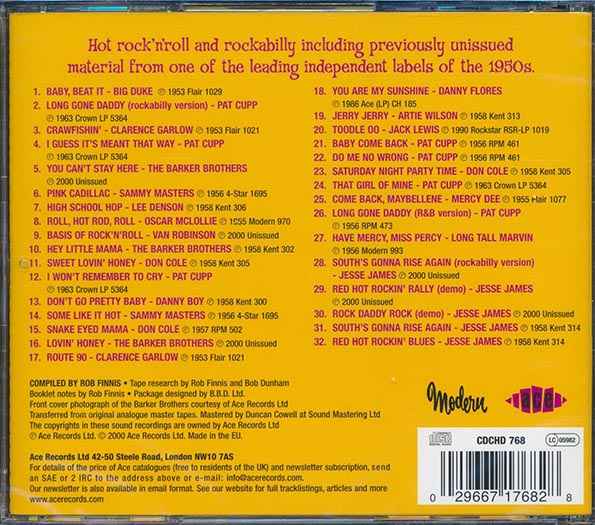 Various - Long Gone Daddies: Original 50s Rockabilly & Rock N Roll From The Modern Label (CD)