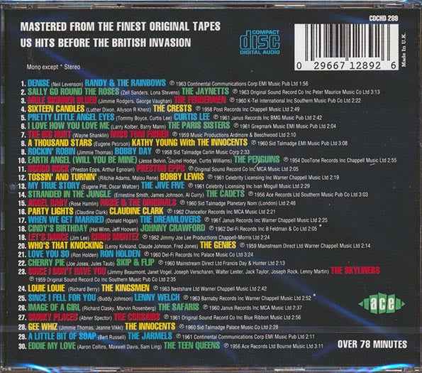 Various - The Golden Age Of American Rock N Roll Volume 1: Hard To Get Hot 100 Hits From 1954-1963 (CD)