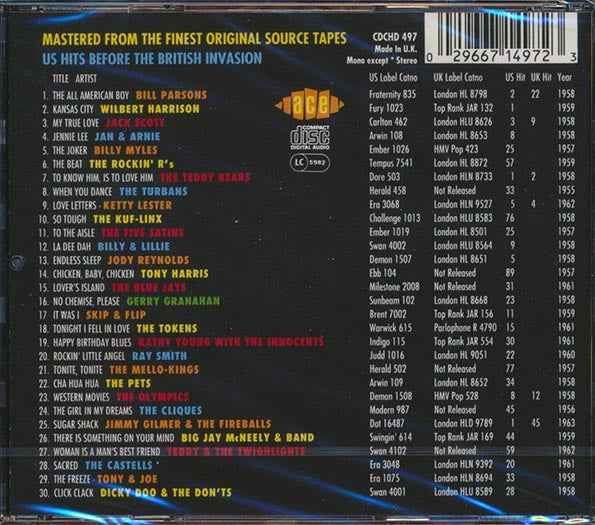 Various - The Golden Age Of American Rock N Roll Volume 3: Hot 100 Hits From 1954-1963 (CD)