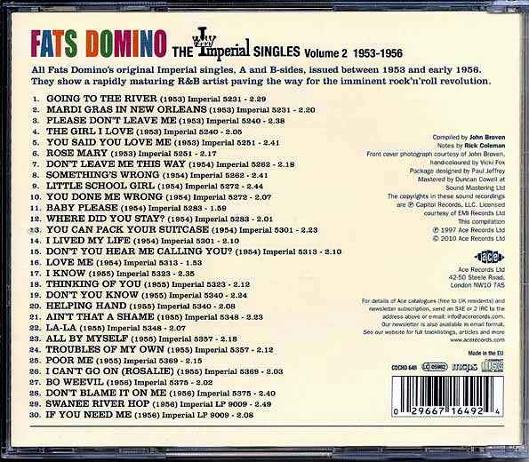 Fats Domino - The Imperial Singles Volume 2: 1953-1956 (CD)