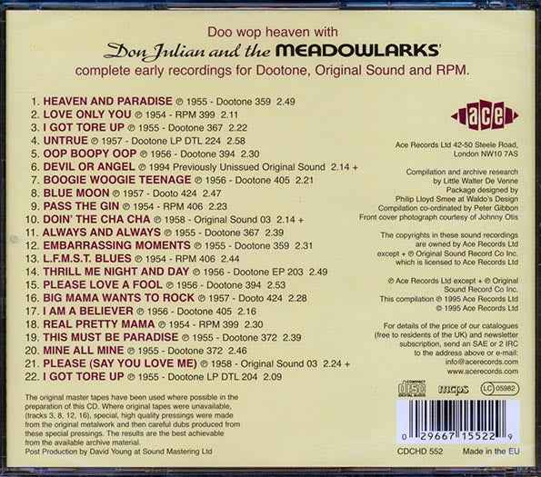 Don Julian & The Meadowlarks - Heaven & Paradise (CD)