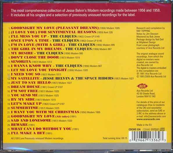 Jesse Belvin - Goodnight My Love (CD)