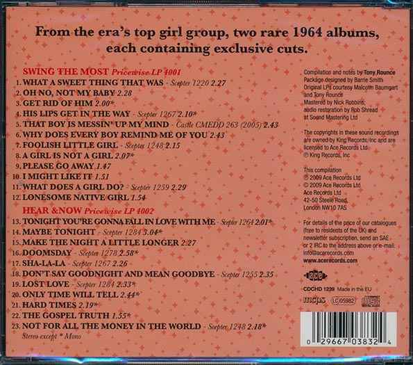 The Shirelles - Swing The Most + Hear & Now (CD)