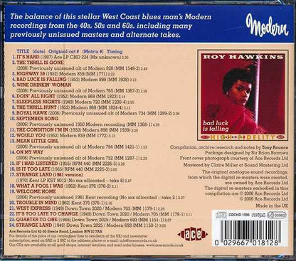 Roy Hawkins - Bad Luck Is Falling (CD)