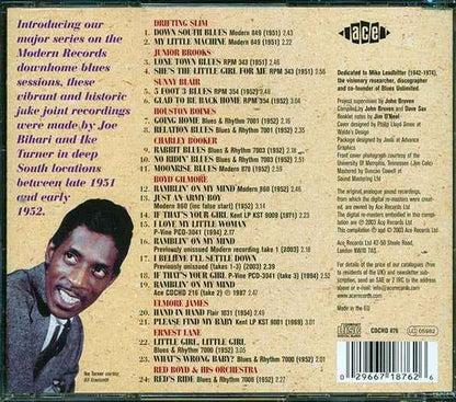 Various - The Modern Records Downhome Blues Sessions Volume 1: Arkansas & Mississippi 1951-1952 (CD)