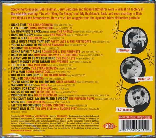 Various - Smash Boom Bang: The Songs And Productions Of Feldman Goldstein Gottehrer (CD)