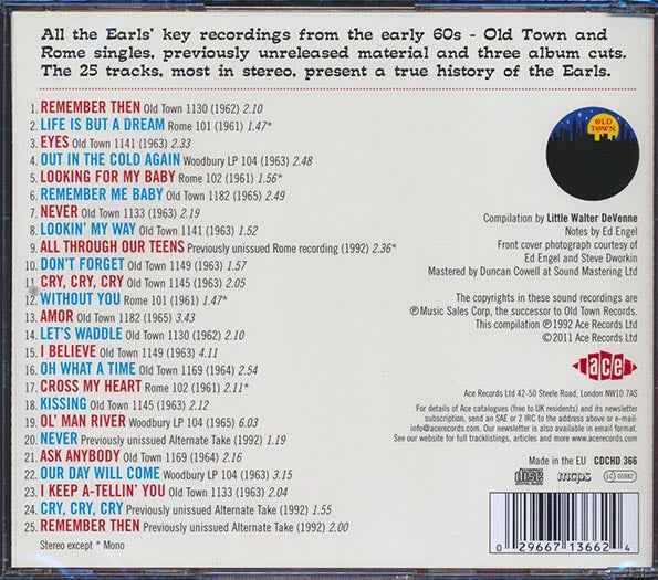 The Earls - Remember Then: The Best Of The Earls (CD)