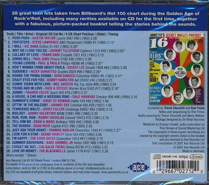 Various - Teenage Crush Volume 5: 28 Teen Hits From Billboard's Hot 100 Chart 1957-1963 (CD)