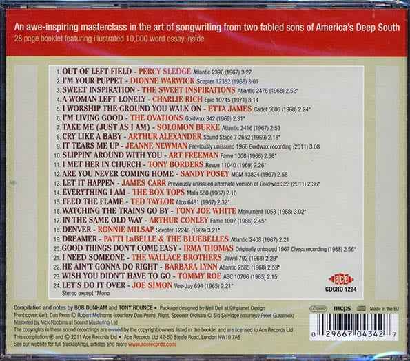 Various - Sweet Inspiration: The Songs Of Dan Penn & Spooner Oldham (CD)