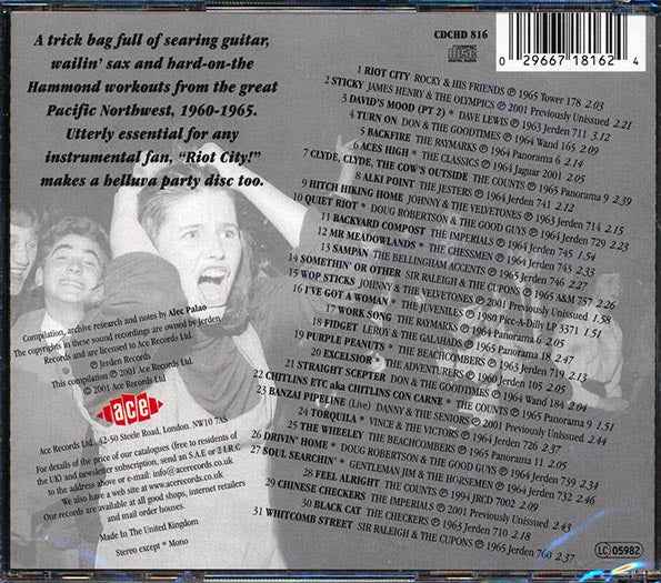 Various - Riot City: Rocking Northwest Instrumentals (CD)