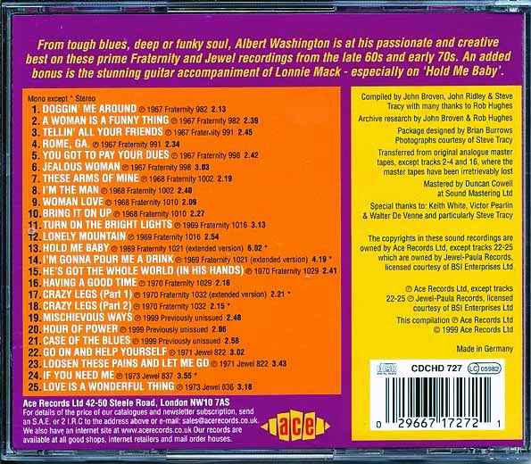 Albert Washington - Blues & Soul Man (CD)
