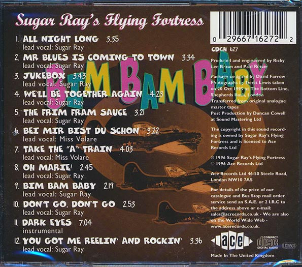 Sugar Ray's Flying Fortress - Bim Bam Baby (CD)