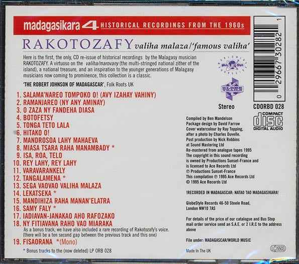Rakotozafy - Valiha Malaza: Famous Valiha (CD)