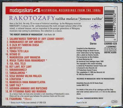 Rakotozafy - Valiha Malaza: Famous Valiha (CD)