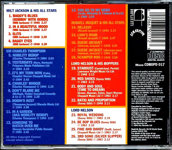 Various - The Roots Of Modern Jazz: The 1948 Sessions (CD)