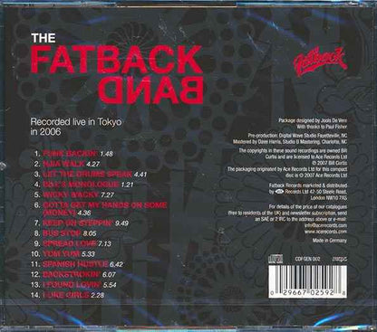 The Fatback Band - Live In Tokyo 2006 (CD)