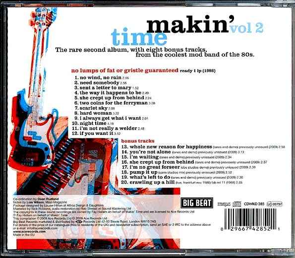 Makin Time - No Lumps Of Fat Or Gristle Guaranteed Plus Demos (CD)