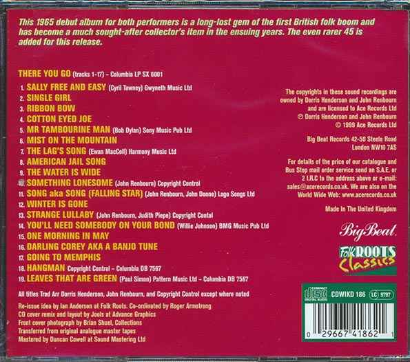 Dorris Henderson & John Renbourn - There You Go (CD)