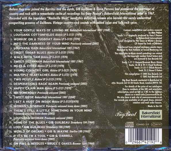 Guilbeau & Parsons - Louisiana Rain (CD)
