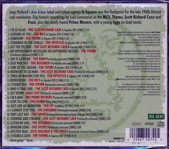 Various - A Square Of Course: The Story Of Michigan's Legendary A Square Records (CD)