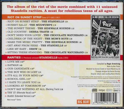Various - Riot On Sunset Strip Original Soundtrack + Standells Rarities (CD)