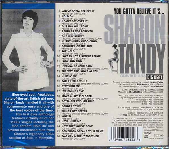 Sharon Tandy - You Gotta Believe It's Sharon Tandy (CD)