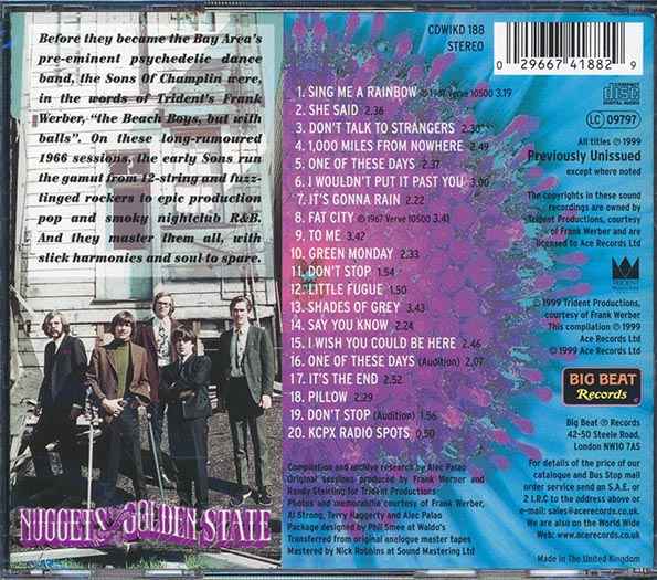 The Sons Of Champlin - Fat City (20 tracks) (CD)