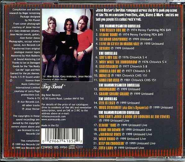 The Hammersmith Gorillas - Gorilla Got Me (CD)