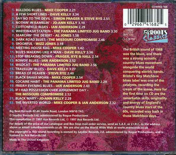 Various - Matchbox Days: Really: The English Country Blues 1967-1969 (CD)