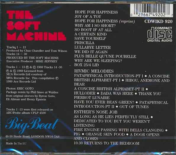 The Soft Machine - Volume 1 + Volume 2 (CD)