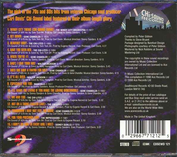 Various - Chi Sound: Soul From The Windy City (CD)