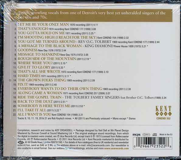 OC Tolbert - Black Diamond: Dave Hamilton's Detroit Masters (CD)