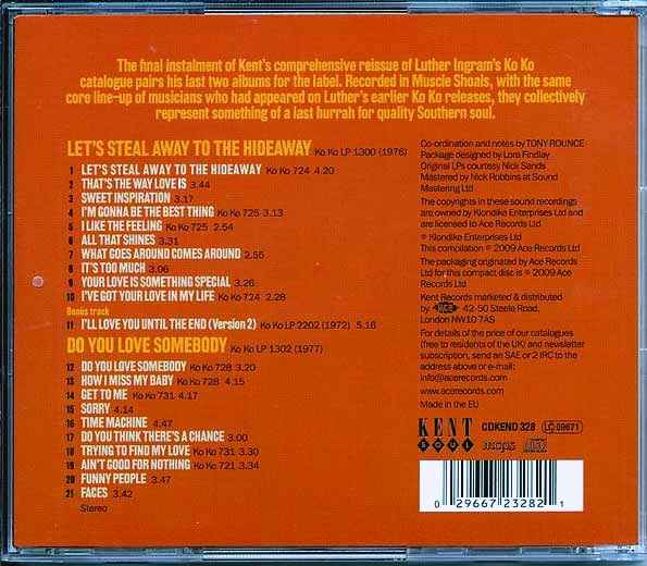 Luther Ingram - Let's Steal Away To The Hideaway + Do You Love Somebody (CD)