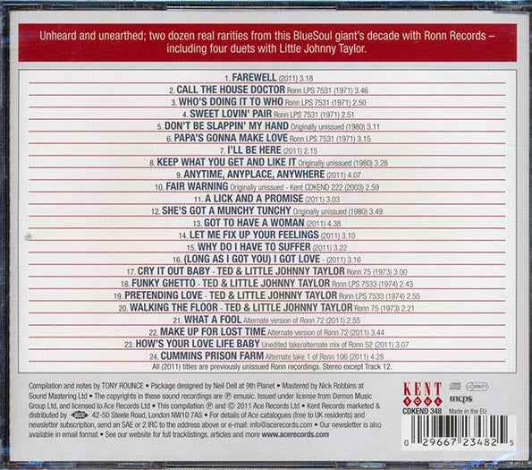 Ted Taylor - Keep What You Get: The Rare And Unissued Ronin Recordings (CD)