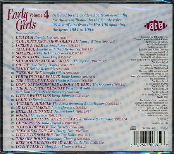 Various - Early Girls Volume 4 (CD)