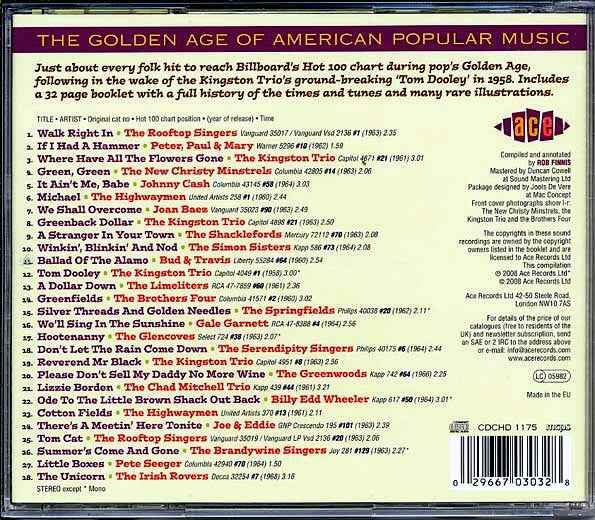 Various - The Golden Age Of American Popular Music: The Folk Hits From The Hot 100 1958-1966 (CD)