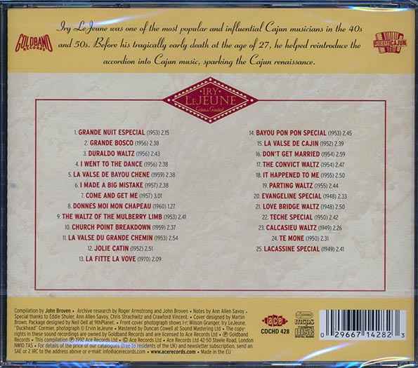 Iry LeJeune - Cajun's Greatest: The Definitive Collection (CD)