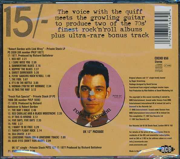 Robert Gordon, Link Wray - Robert Gordon With Link Wray + Fresh Fish Special (CD)