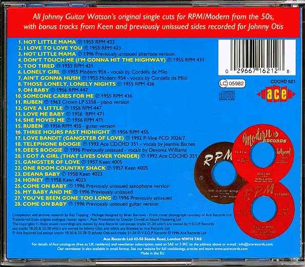 Johnny Guitar Watson - Hot Just Like TNT: The Best Of His Early Years (CD)