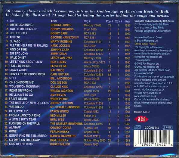 Various - The Golden Age Of American Rock N Roll: Special Country Edition (CD)
