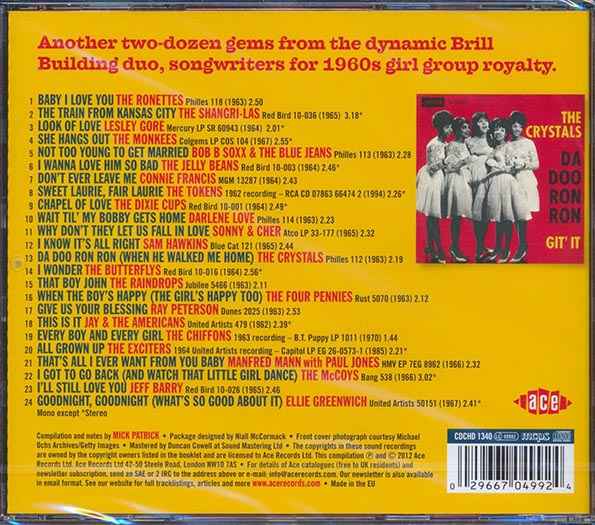 Various - Da Doo Ron Ron: More From The Ellie Greenwich & Jeff Barry Songbook (CD)