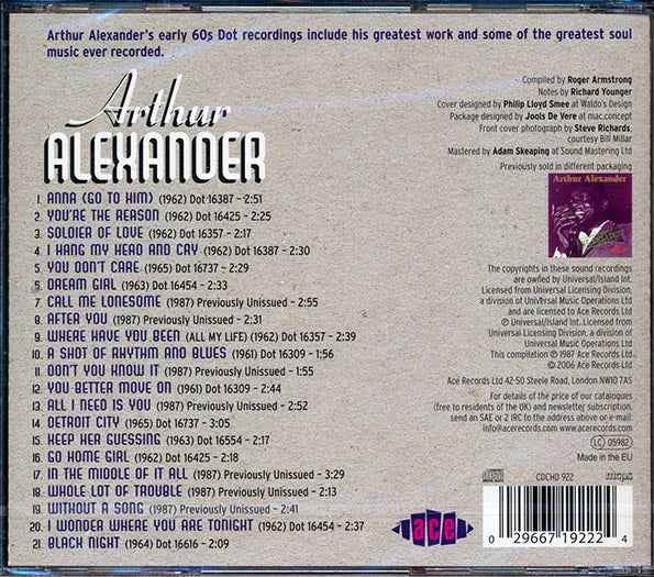 Arthur Alexander - The Greatest (CD)